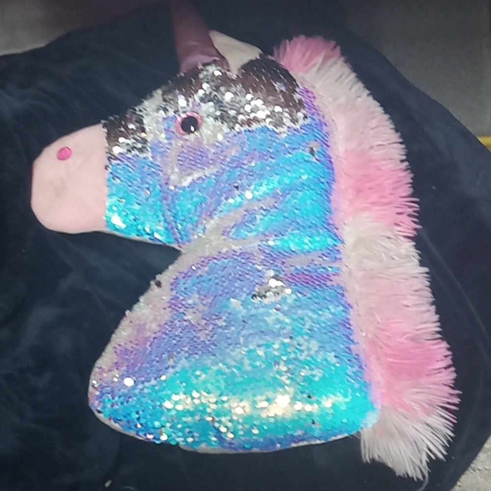 Unicorn throw pillow